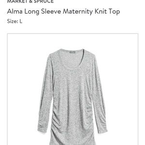 Market and Spruce maternity top size large